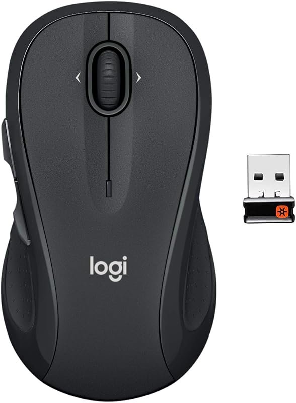 Logitech M510 Wireless Mouse with USB Unifying Receiver, Laser-Grade T