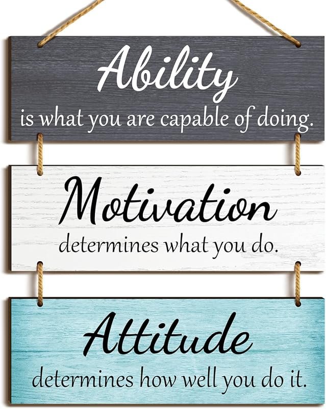 Jetec Rustic Wooden Ability Sign