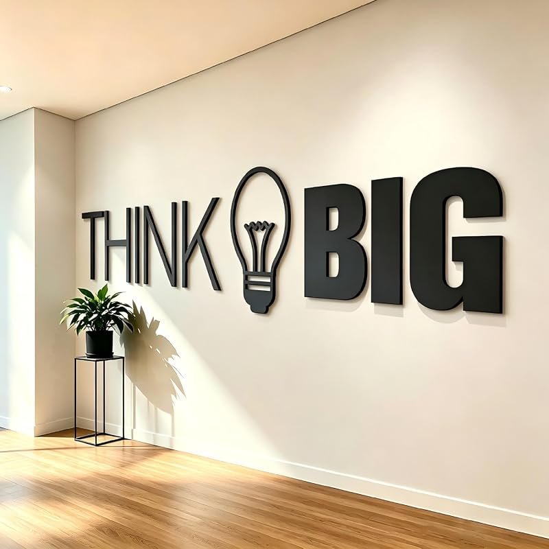 Think Big 3D Wooden Wall Art